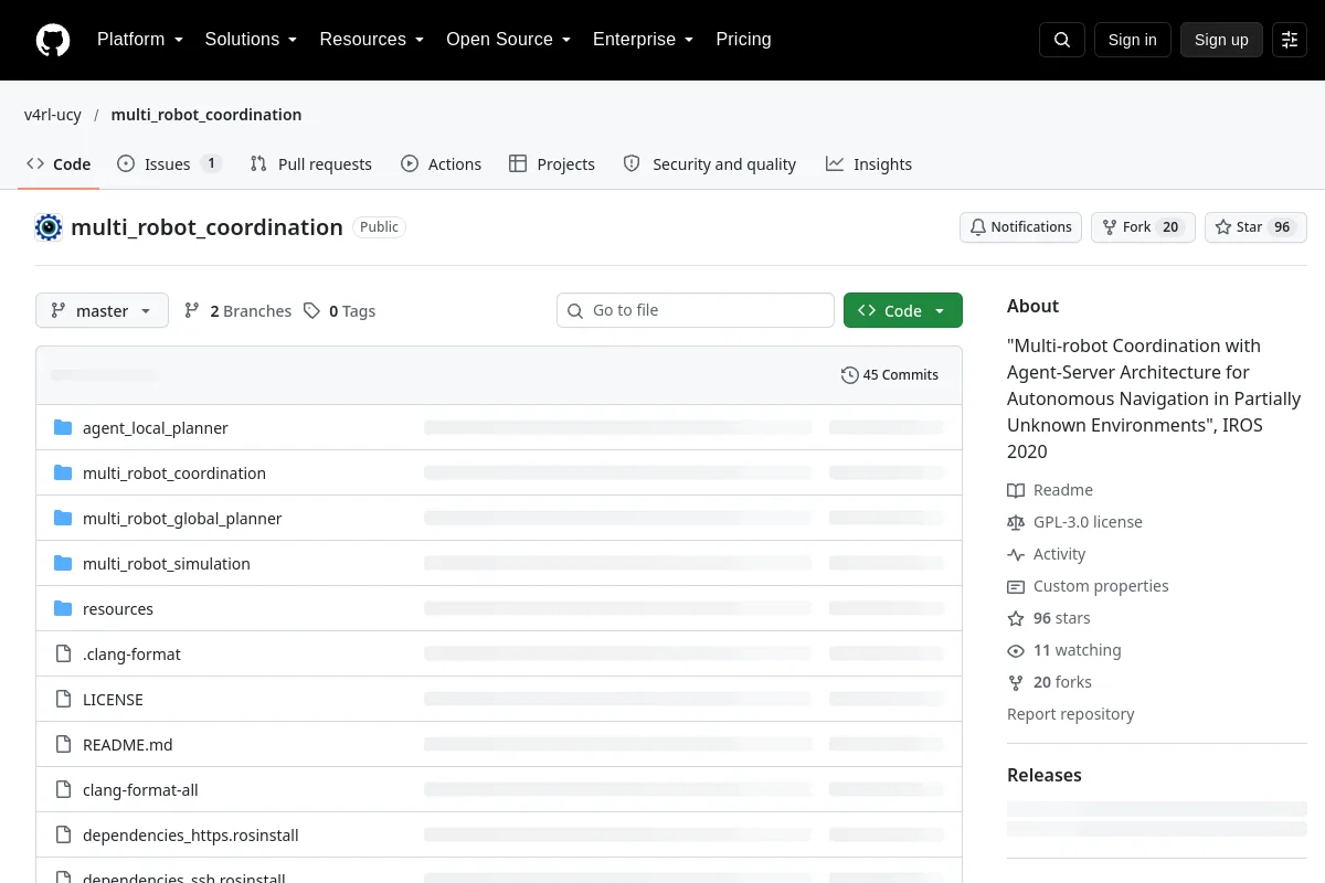 multi_robot_coordination · v4rl-ucy resource page screenshot
