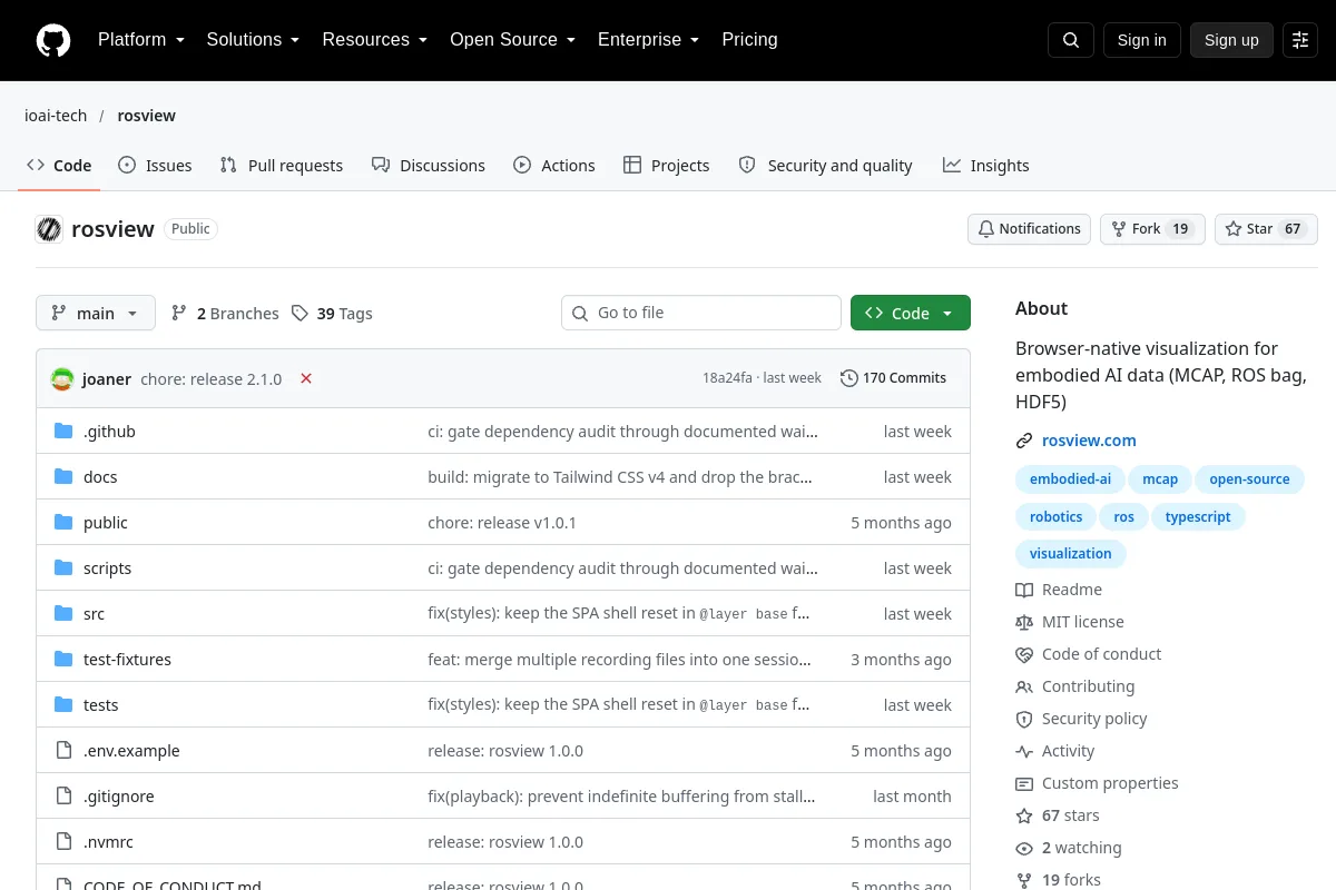 rosview · ioai-tech website or repository screenshot