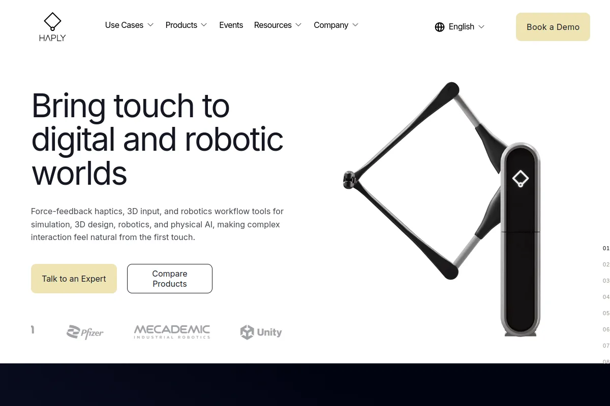 Haply Robotics website or repository screenshot
