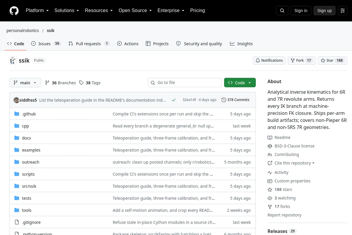 ssik · personalrobotics resource page screenshot