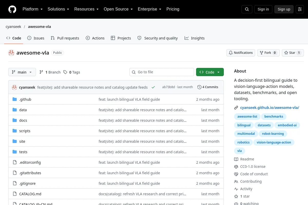awesome vla · cyanseek resource page screenshot