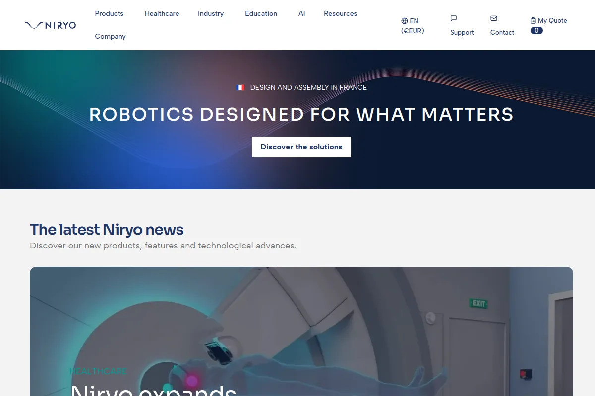 Niryo Ned website or repository screenshot
